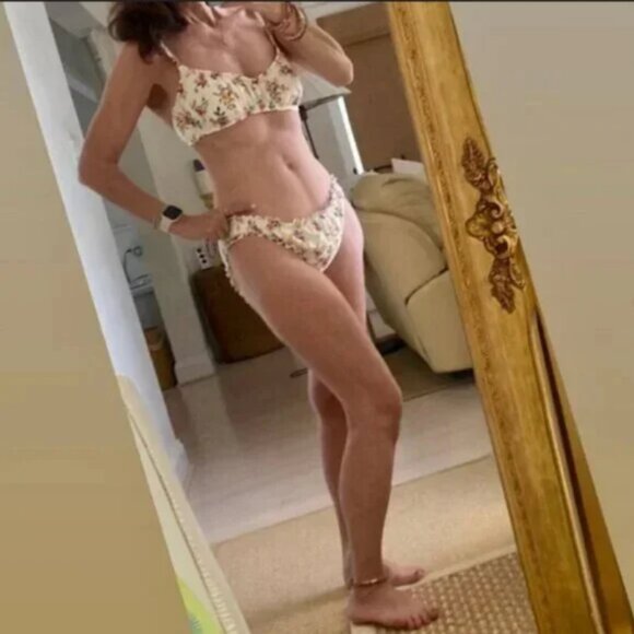 Ruched Underwire Bikini Top - Shade & Shore™ Multi Ditsy Floral Print 36B - Picture 4 of 8